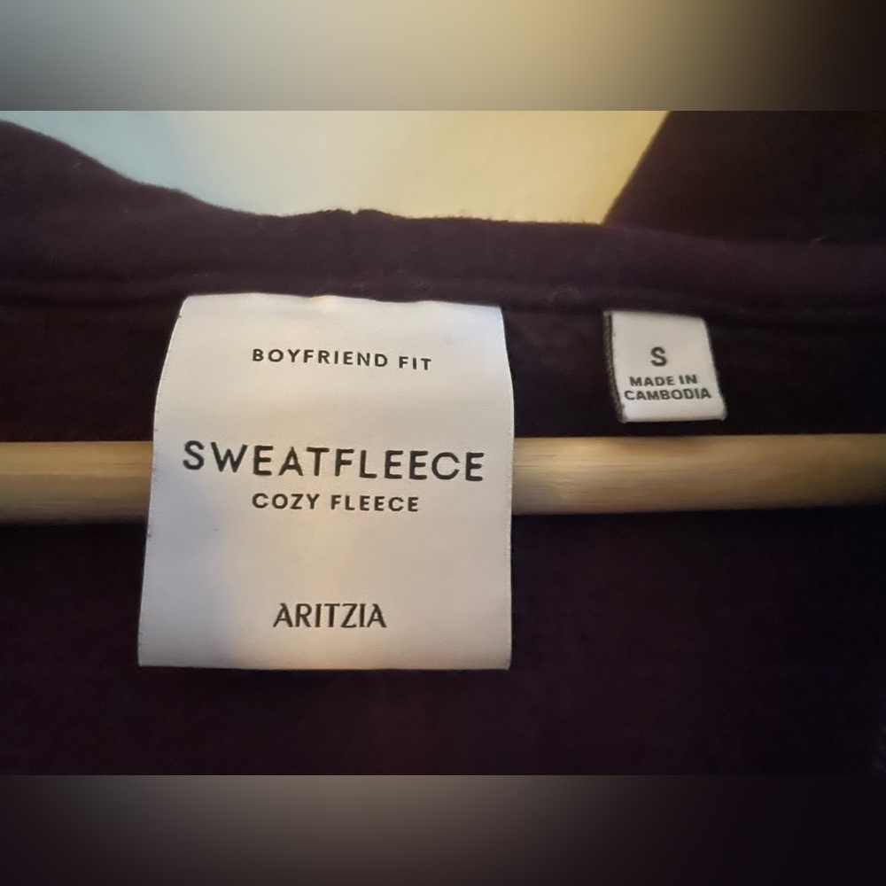 Aritzia Cozy Fleece Sweatfleece Set in Deep Purple (Noble), Size Small - Picture 3 of 6